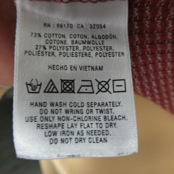 Deletta Anthropologie Red Brown White Striped Pleated Neck Mock Blouse Elbow XS - Picture 5 of 7